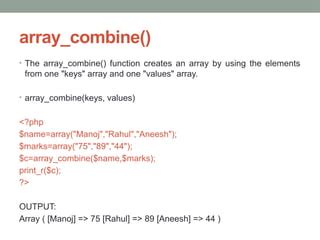 Toradh íomhá ar Array Combine