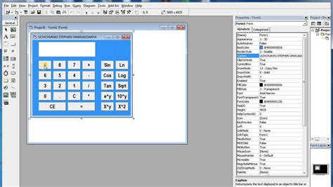 Toradh íomhá ar Visual Basic Code for Calculator