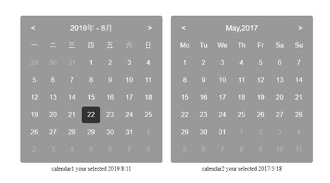 Afbeeldingsresultaten voor Calendar for Vanilla JavaScript Library