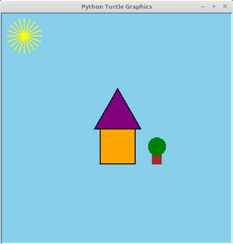 Image result for Drawing a House Using Turtle Python