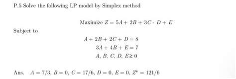 Image result for LP Problems Using Simplex Method Minimize Z