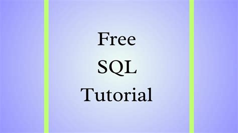 Free SQL Tutorial for Beginners に対する画像結果