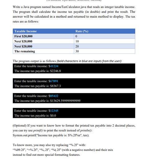 Image result for Tax Calculator Java