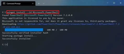 Install PowerShell Windows 1.0 માટે ઇમેજ પરિણામ