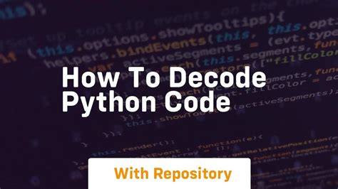 Toradh íomhá ar Python Decode