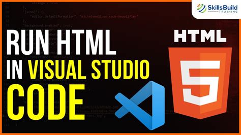 How to Run HTML Code in vs Code に対する画像結果