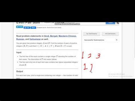 Image result for Even Pair Sum CodeChef Solution in Python