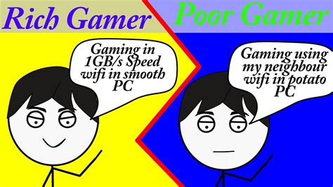 Image result for Rich Gamer vs Poor Gamer Troom Oki