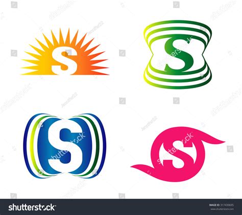 Set Alphabet Symbols Letter S Icons Stock Vector (Royalty Free ...