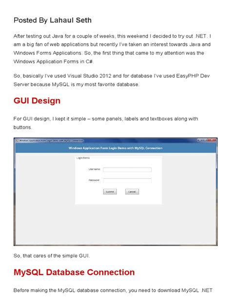 Image result for Windows Form Tutorial PDF