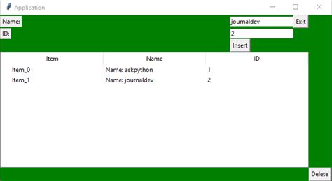 Python Tkinter Delete Widget-க்கான படிம முடிவு