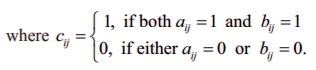 Toradh íomhá ar Boolean Matrix