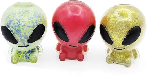 Squish Sticky Alien LED Luminous Light Up TPR Squeeze An-Ti Stress Squishy Fidget Toy