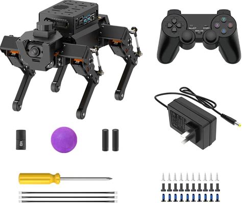Hiwonder Rospug Intelligent Electric Mechanical Quadruped Robotic Pet STEM Toy Python Programming Educational Smart Robot Dog