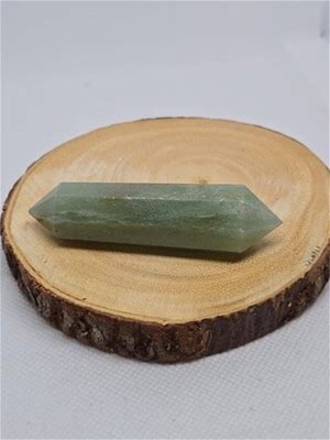 Aventurine Faceted Double Terminated Point Wand