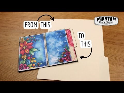 Junk Journal DIY | Turn a File Folder into a Journal, EASY Tutorial, Beginner Friendly