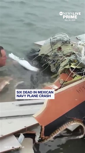 Mexican Navy Plane Crash Aftermath in Galveston Texas