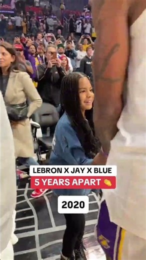Jay-Z and Blue Ivy Carter have been coming to Laker games and supporting LeBron for years! 🥹