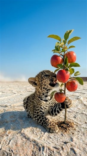 The Leopard Cub Left Behind And the Apple That Changed Everything. #ai #save #water #leopard