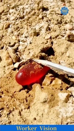 Lucky or Fake? A Mysterious Ruby Found by Chance #wow #amazing