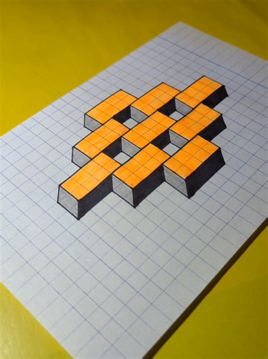 easy 3D illusion drawing #3d #art #easy #illsion #drawings | drawing