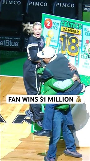 Boston fans win $1 million during a lottery reveal 😳