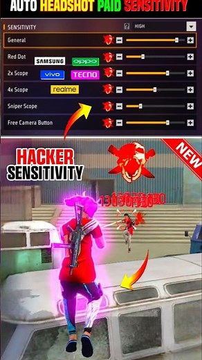 Best Headshot Setting in Free Fire 🔥