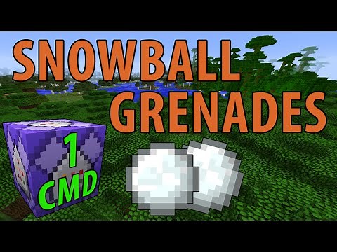 Minecraft Snowball Grenades (1 Command)