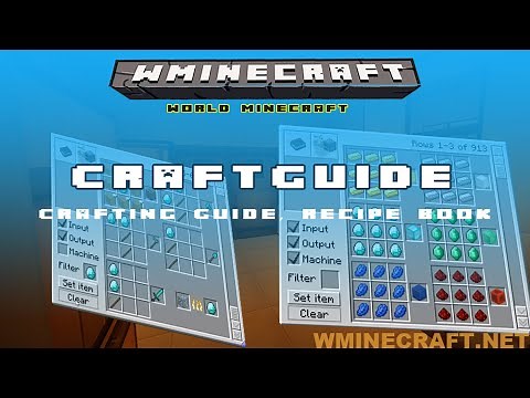 How to install CraftGuide Mod Minecraft 1.16.3/1.12.2/1.7.10
