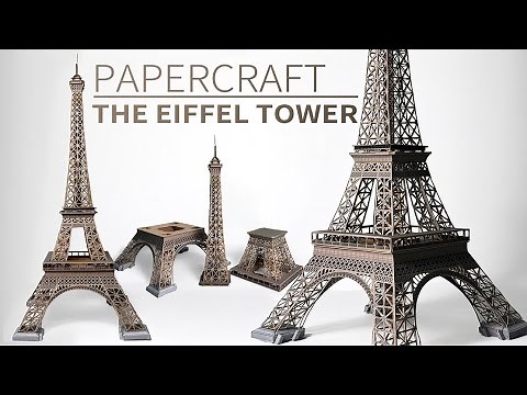 How to make this papercraft of The Eiffel Tower | DIY | Paper model | Architecture