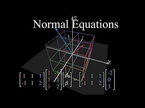 Normal Equations | Ch. 3, Linear Regression