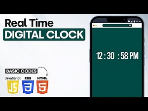 Digital Clock using HTML CSS & JavaScript