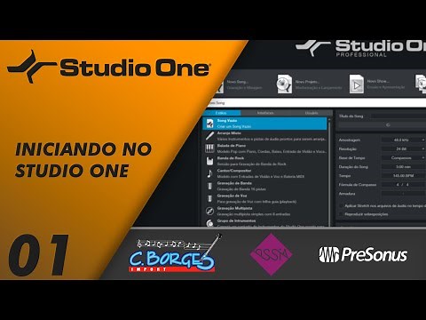 CURSO STUDIO ONE / Aula 1 - Iniciando no Studio One