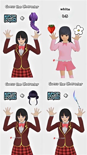 Color Mixing Trend • Guess the Characters Compilation ❤️ #sakuraschoolsimulator #shorts #trending