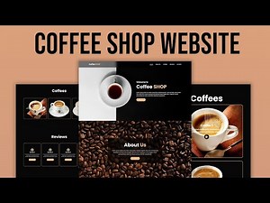How to Make Responsive Coffee Shop Website using HTML CSS Javascript | Step by Step Tutorial