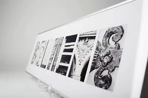 4.2K views · 18 reactions | We love this 'Believe' frame - so inspirational and modern! Create any name or word using our artistic photography at www.AlphabetPhotography.com. The perfect gift for the person who has everything! | Alphabet Photography | Facebook