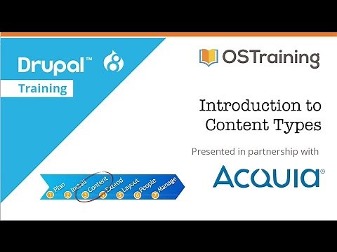 Drupal 8 Beginner, Lesson 16: Introduction to Content Types
