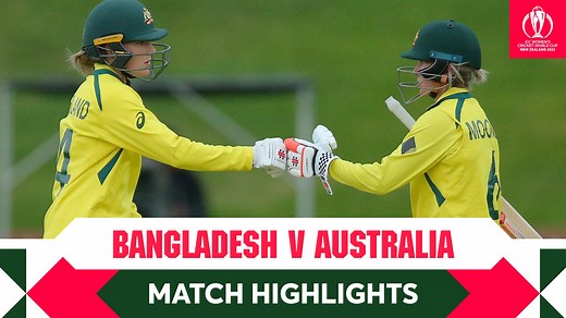 2.5M views · 1.4K reactions | Despite a brave effort by Bangladesh, the experience and class of Australia was enough to help them secure a five-wicket victory. Match highlights  #CWC22 | ICC - International Cricket Council | Facebook