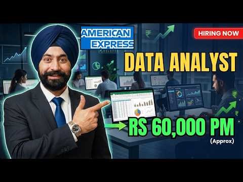Data Analyst Job | American Express Hiring | Hybrid Job | High Salary