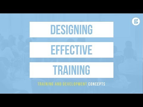 Designing Effective Training