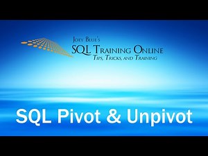 SQL Pivot and Unpivot | Quick Tips Ep57