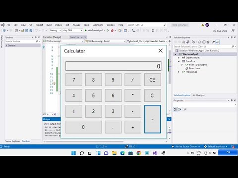How to Create Simple C# Desktop Application? How to Design The Application in Visual Studio