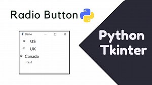 Python Tkinter Tutorial 08 How to create a RADIO BUTTON using TKINTER