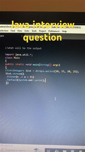What Will Be the Output? 🤔 | Java 8 Stream API Filter | Java Interview Question #javainterview