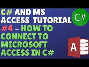 C# And Ms Access Database Tutorial #4 - How To Connect To Microsoft Access Database In C#