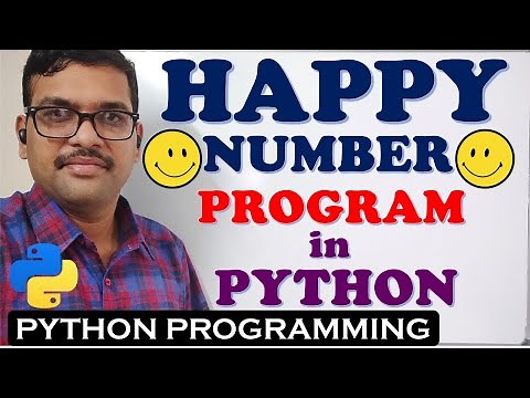 HAPPY NUMBER PROGRAM IN PYTHON PROGRAMMING || PYTHON PROGRAMMING