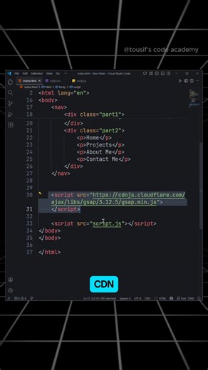 204K views · 3.7K reactions | Create a Premium Animated Navbar using...