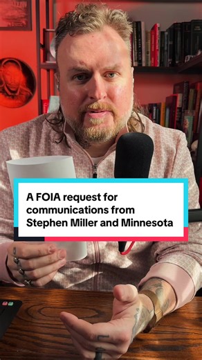 I put in a FOIA request to the White House regarding communications between Stephen Miller and the state of Minnesota. And I got back an email correspondence where Stephen Miller talked about how he wants to support the Somali population in the state of Minnesota. #Minnesota #daycare #childcarecosts #WhiteHouse #Trump