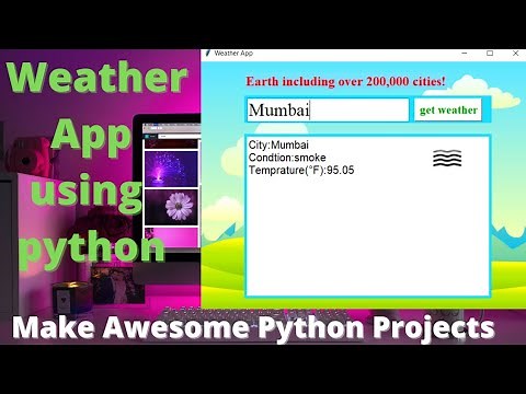 Python Project - Make a Weather App in Python Tkinter gui