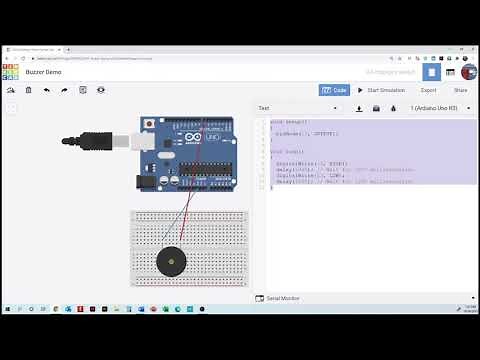 Tinkercad Circuits Buzzer